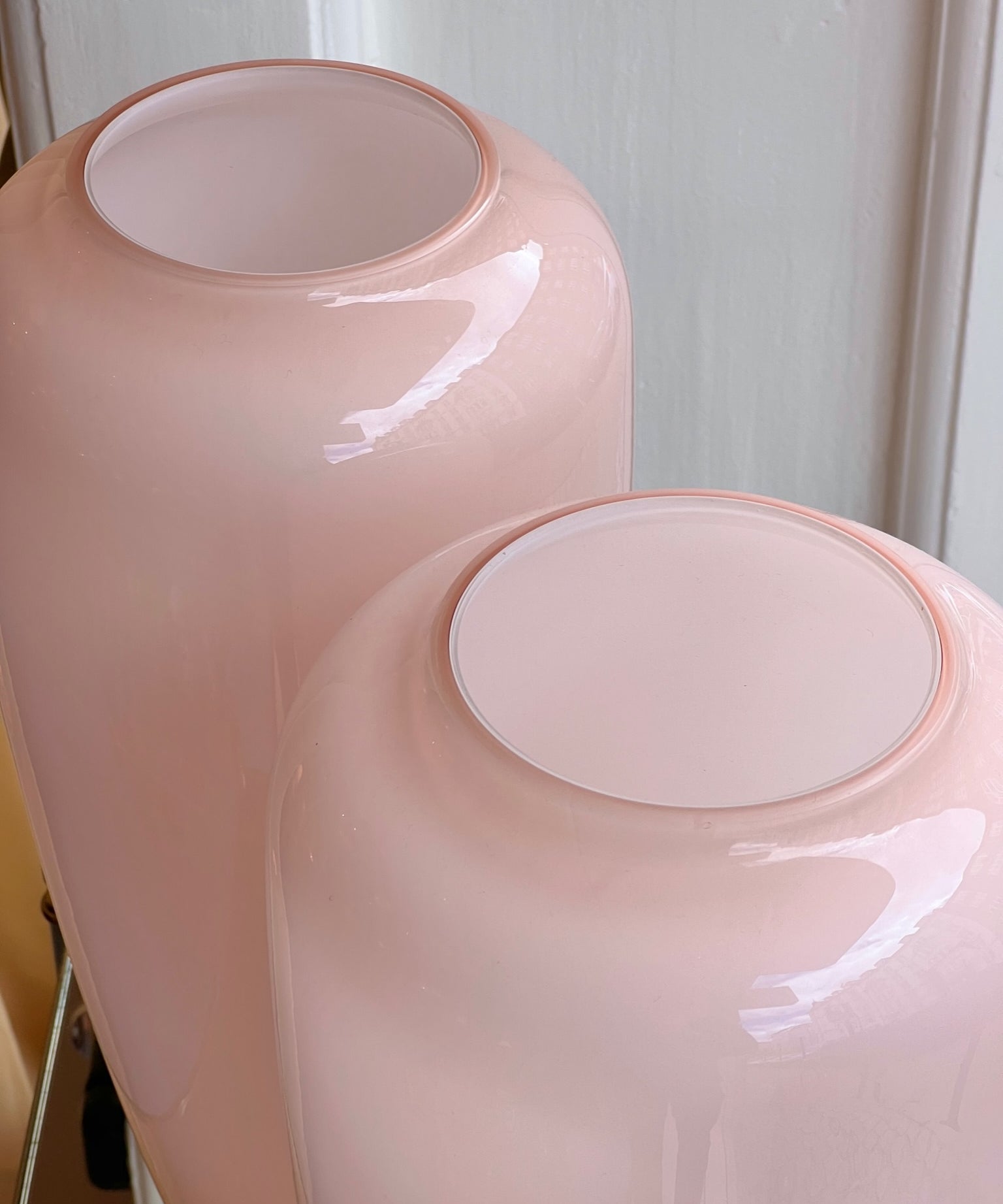 Vintage pink Murano vase