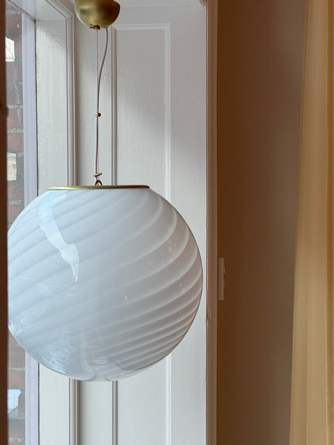 Ceiling lamp - White swirl (D45)