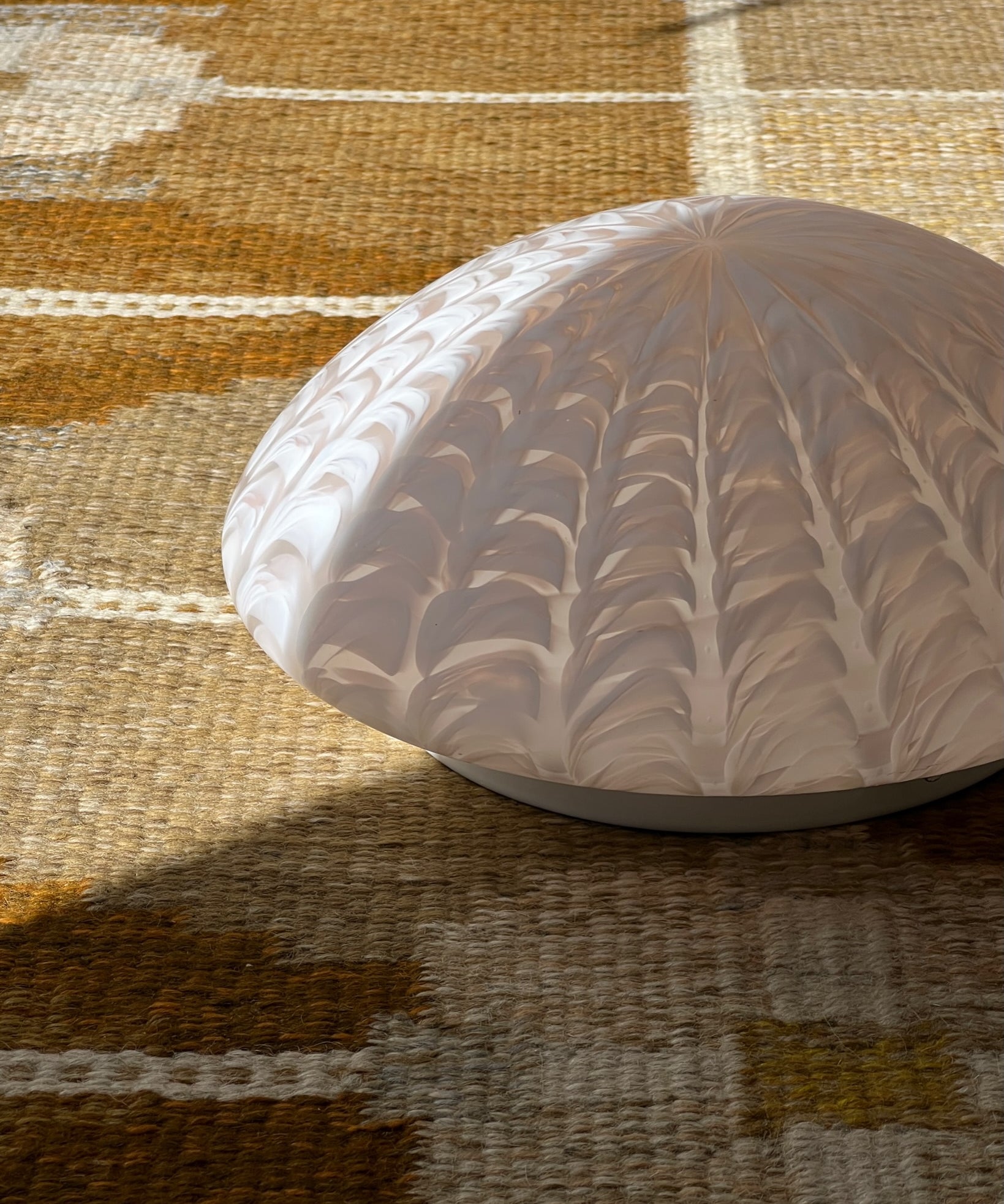 Vintage Murano blurred pink ceiling/wall lamp (D28)