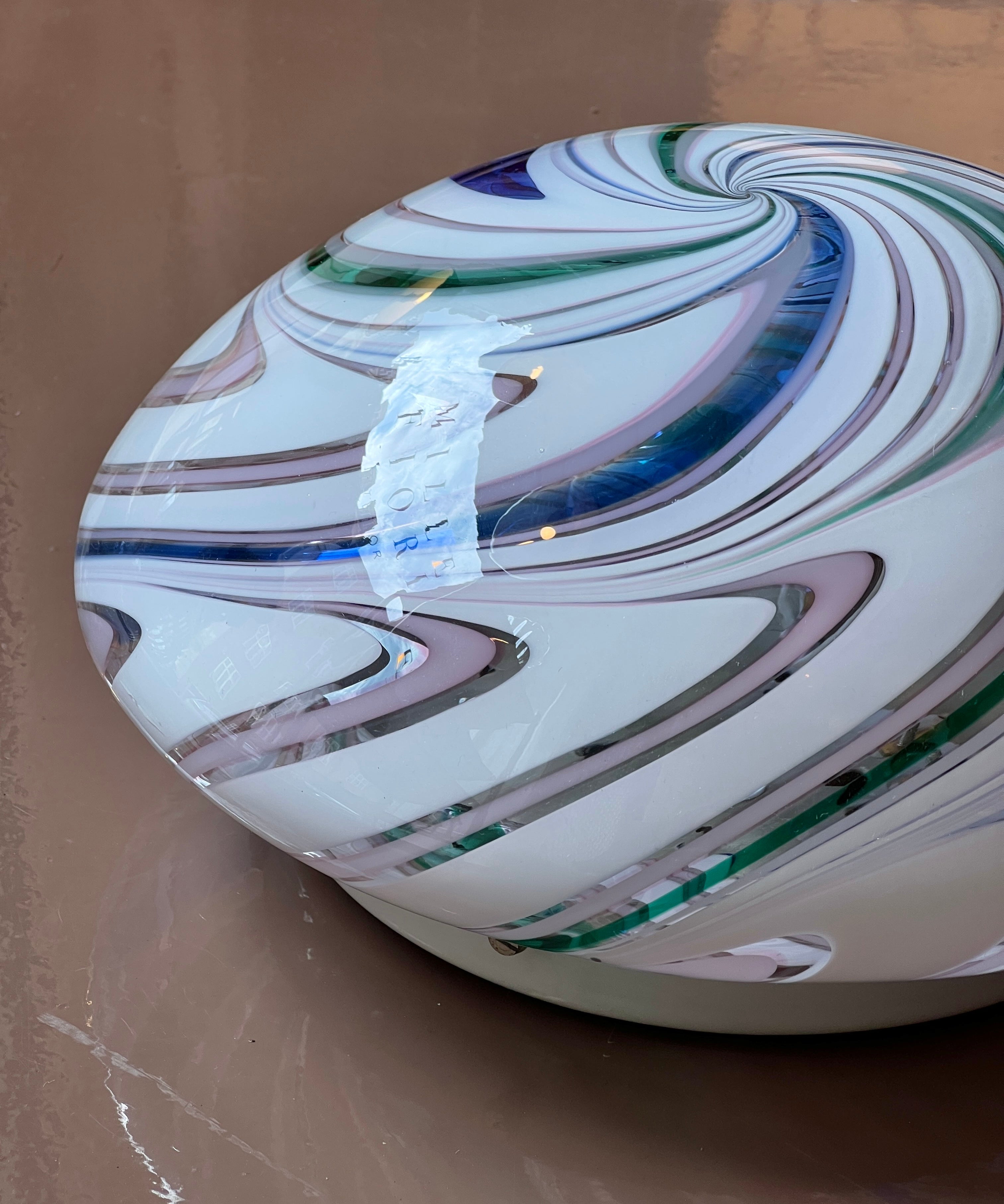 Vintage Murano multi-colored ceiling/wall lamp (D30)