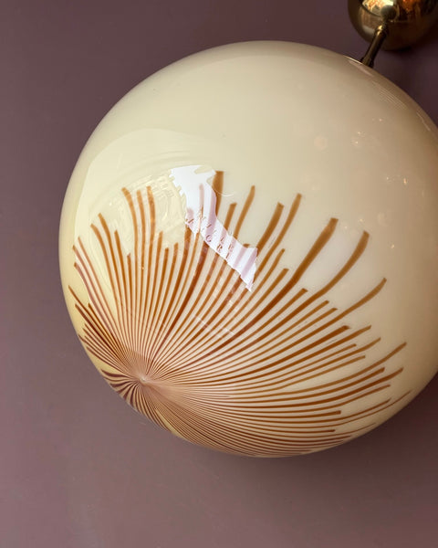 Vintage Ludovico Diaz de Santillana Murano Anemone ceiling lamp (D40)