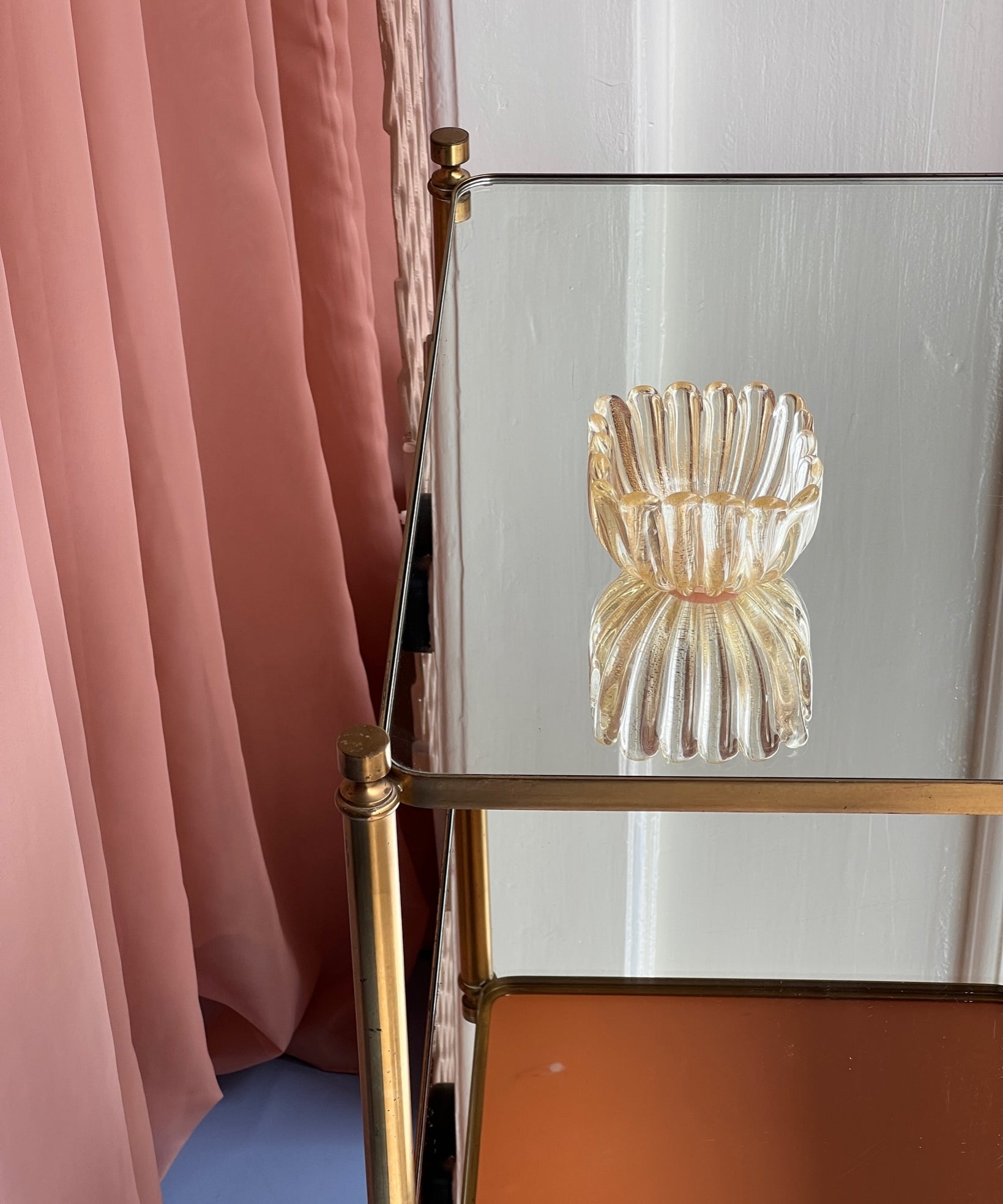 Vintage golden Murano bowl