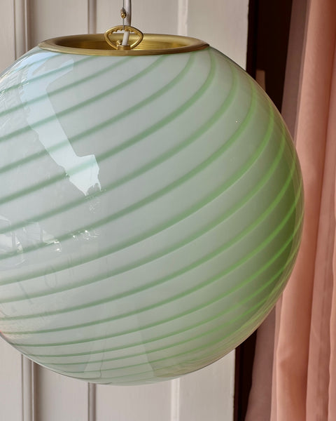 Ceiling lamp - Light green swirl (D40) (Available upon request)