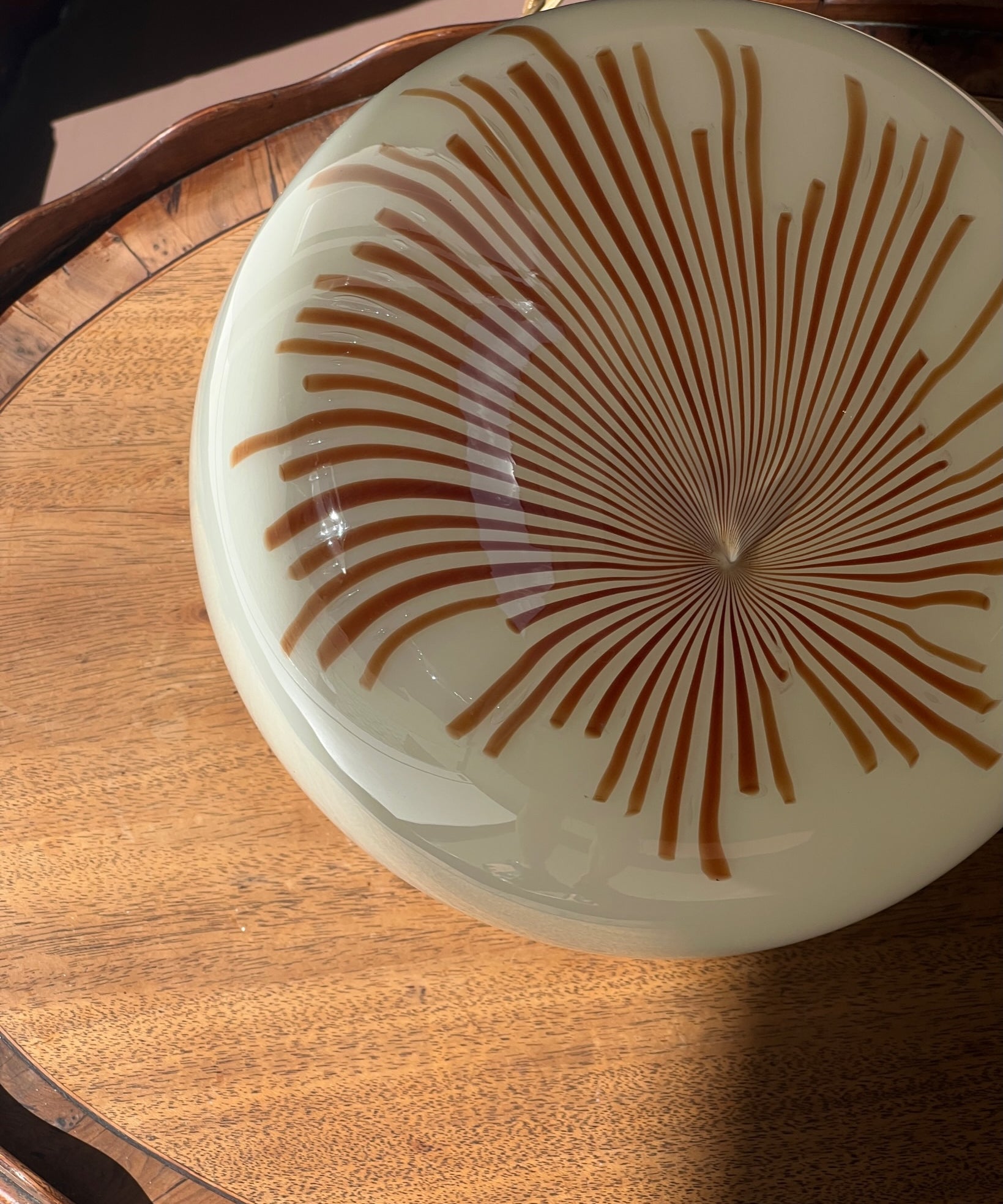 Vintage Ludovico Diaz de Santillana Murano Anemone table lamp