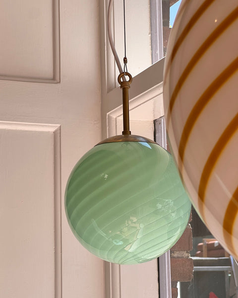 Ceiling lamp - Light green/mint swirl (D20)