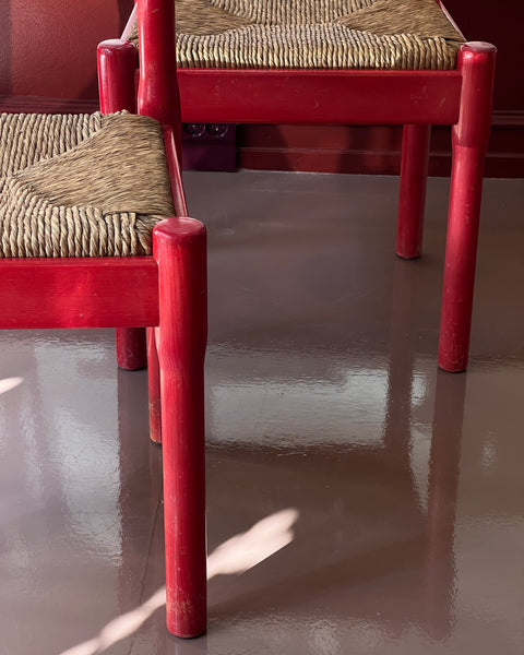 Carimate chair by Vico Magistretti (Red) (3 available)