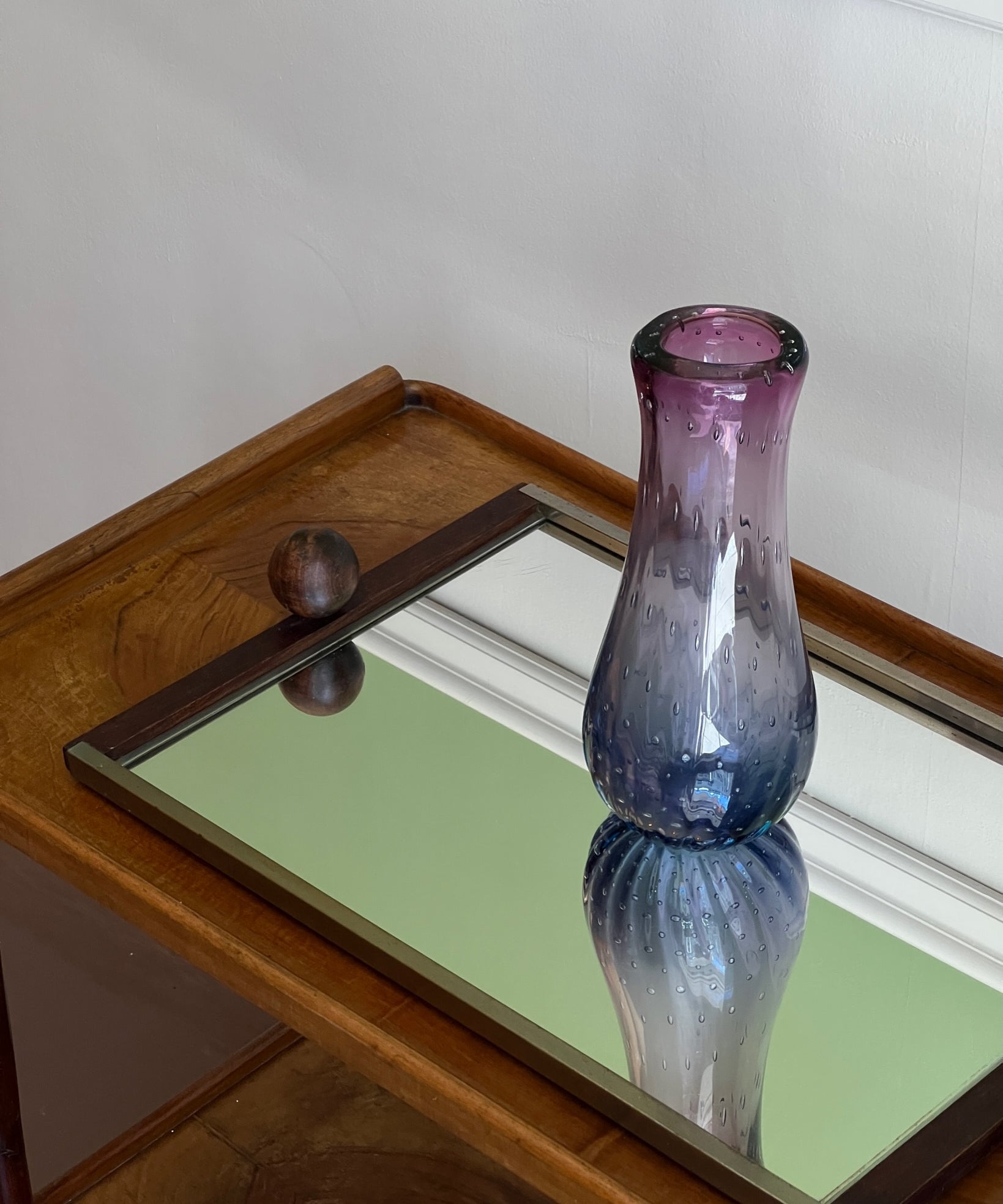 Vintage purple/blue Murano vase