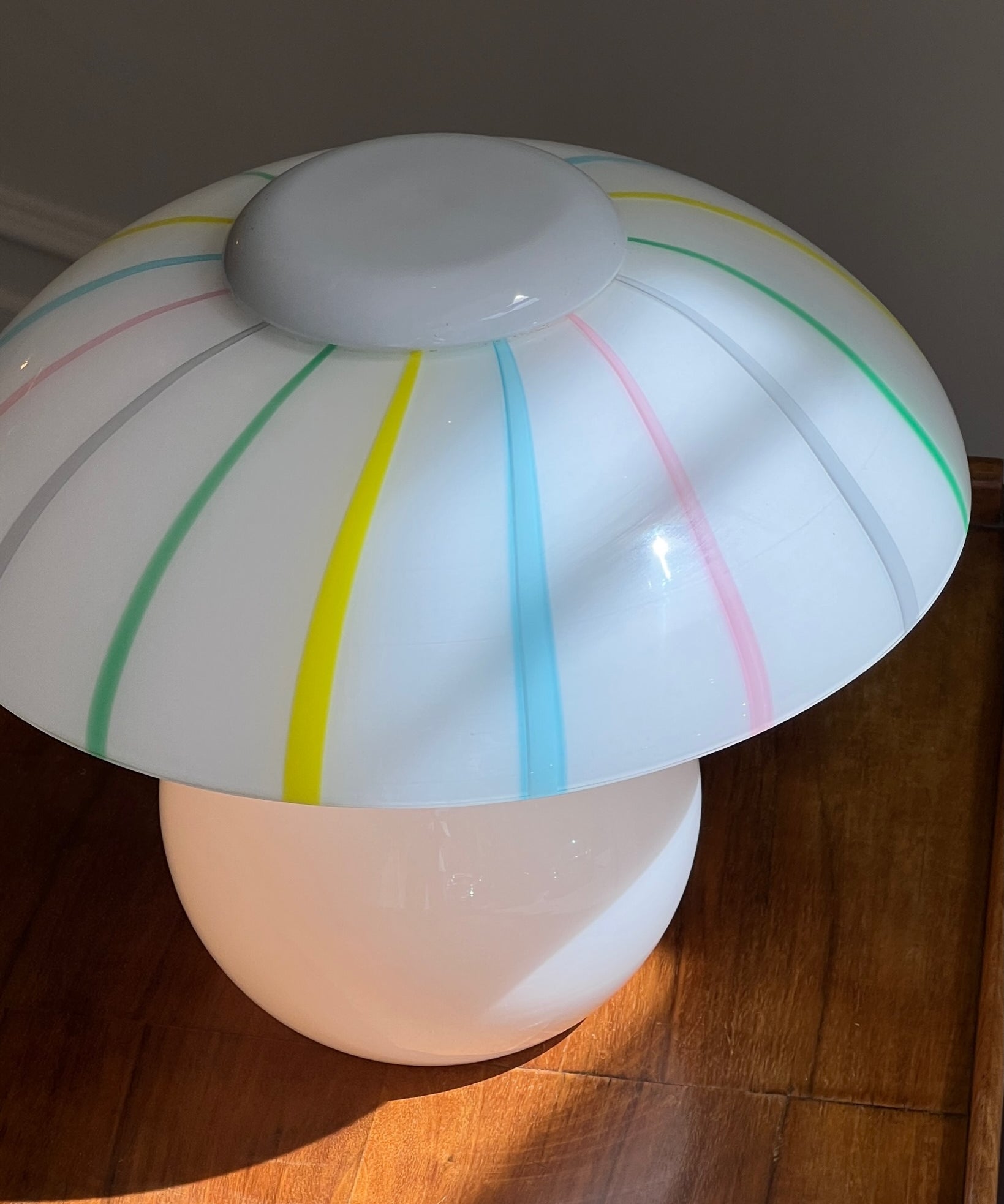 Vintage multi-colored Murano table lamp