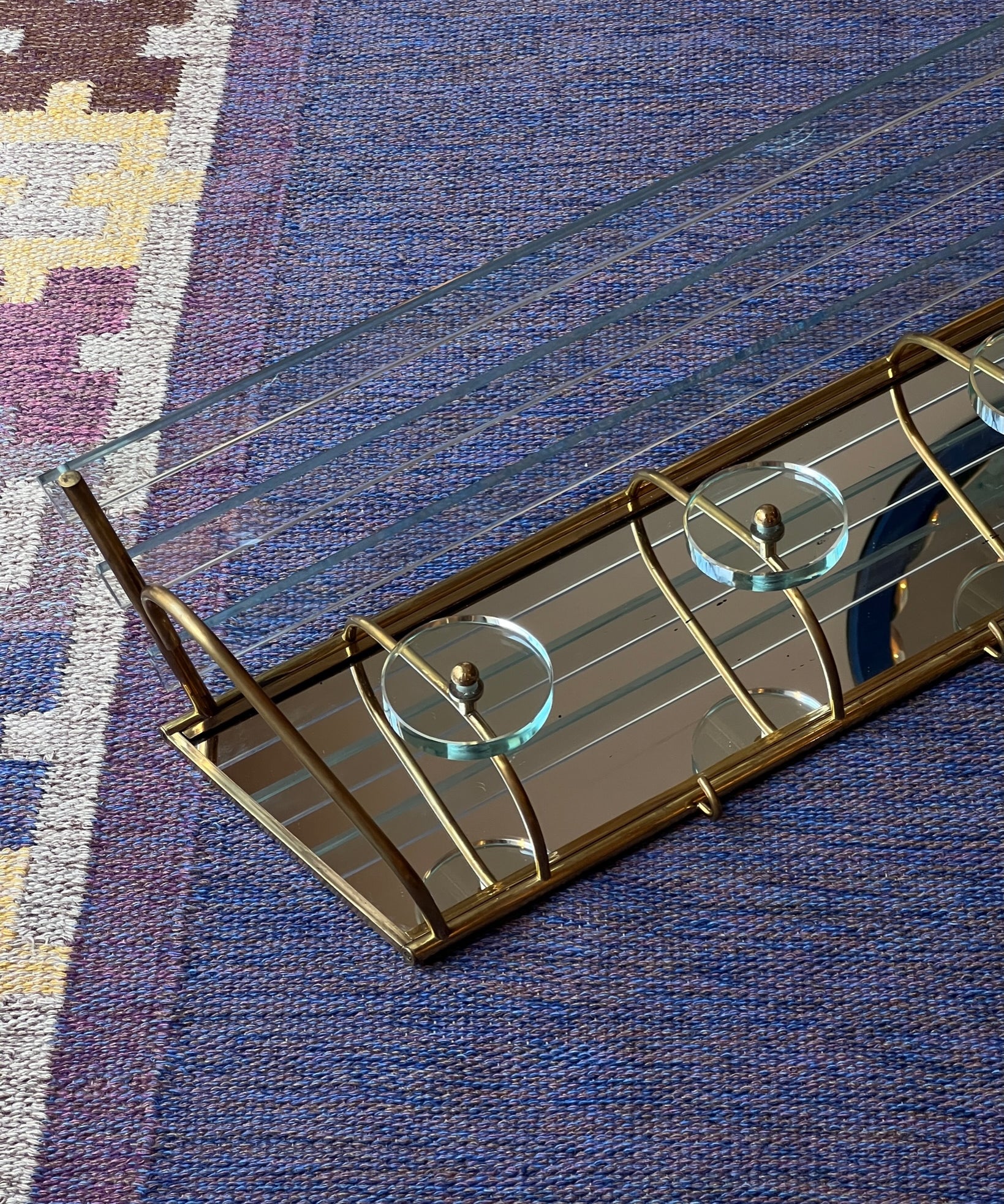 Vintage hat shelf with coat rack