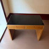 Vintage Italian burl wood desk