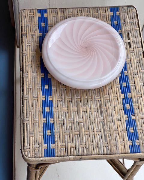 Vintage pink swirl Murano bowl/dish