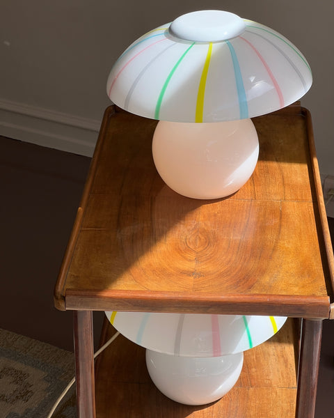 Vintage multi-colored Murano table lamp