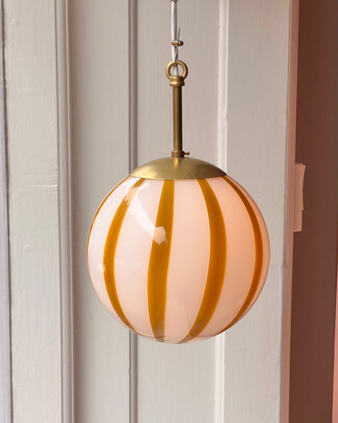 Ceiling lamp - Yellow/amber vertical stripes (D20)