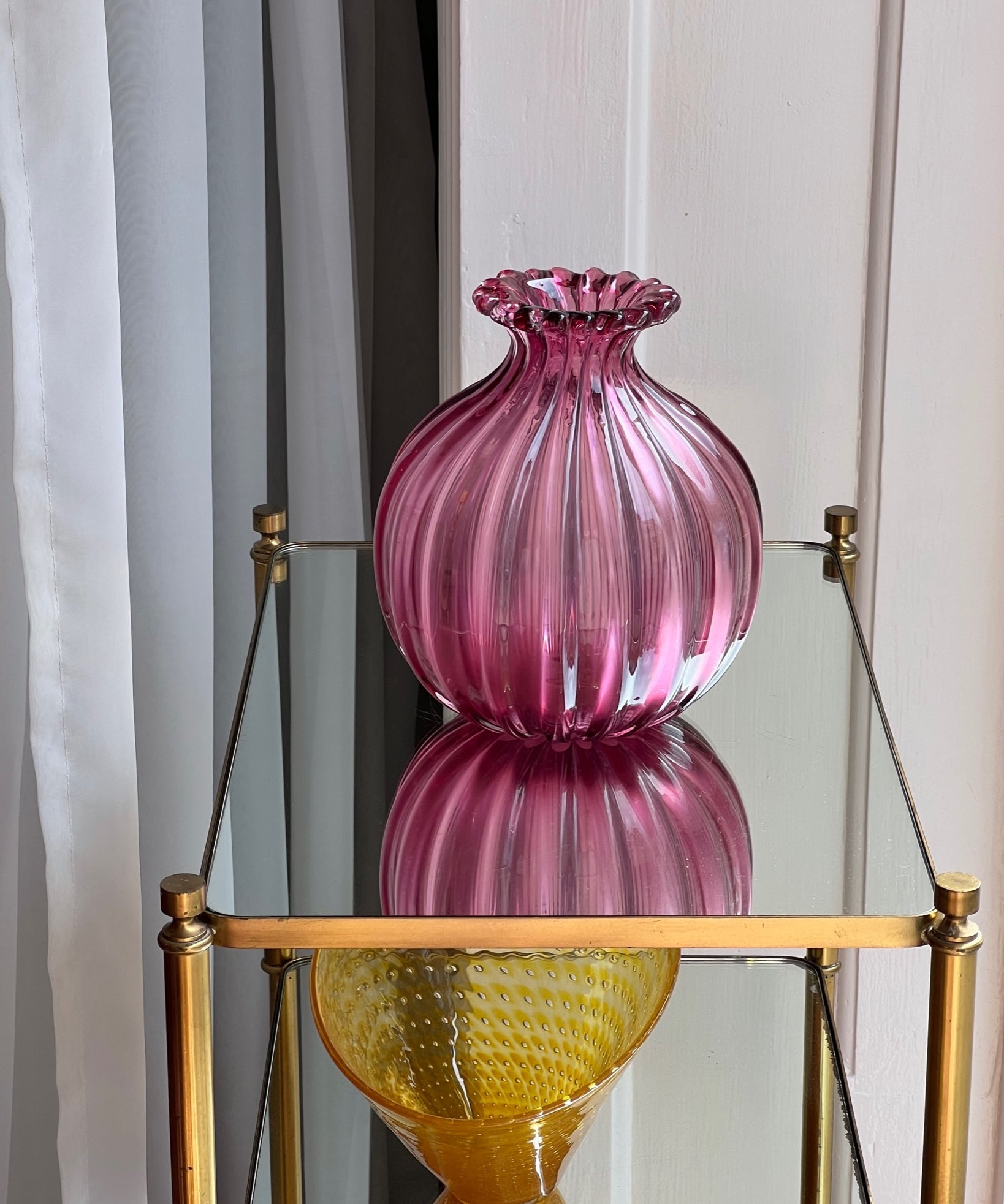 Vintage purple Murano vase