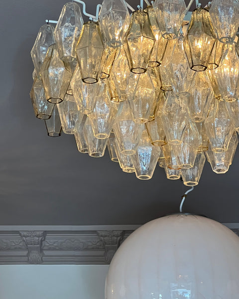 Large vintage Carlo Scarpa Murano chandelier