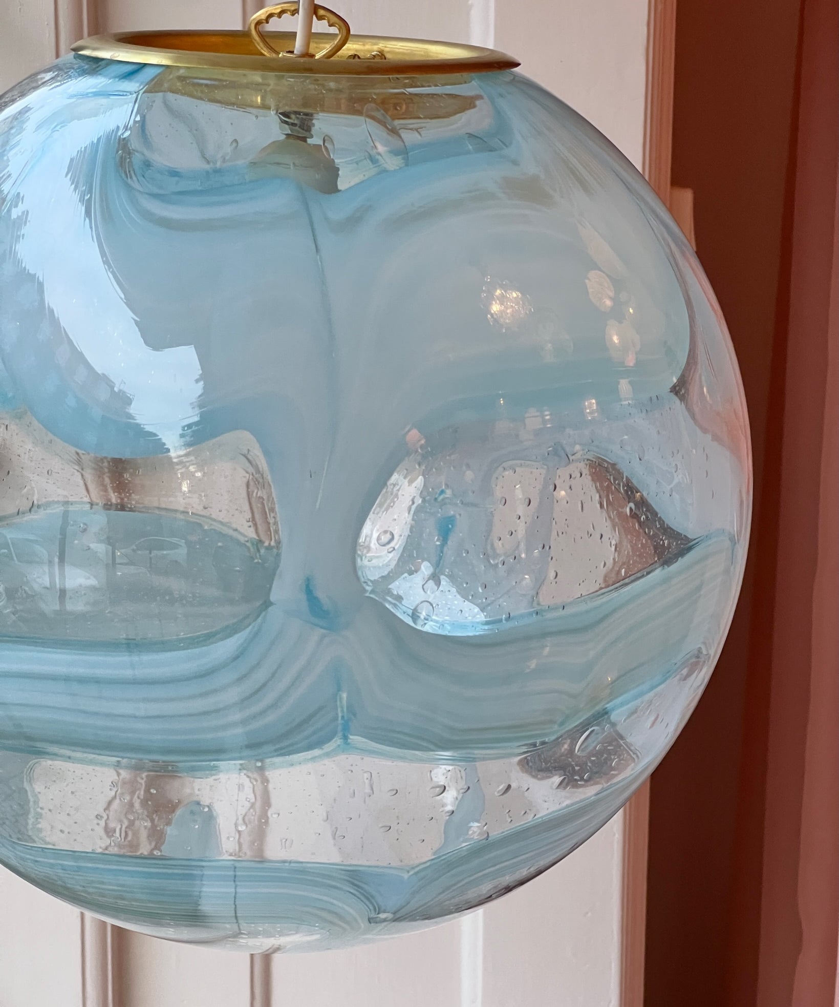 Ceiling lamp - Light blue / clear (D40)