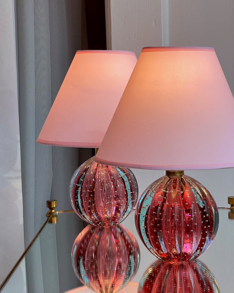 Vintage Murano table lamp (with shade) - 2 available