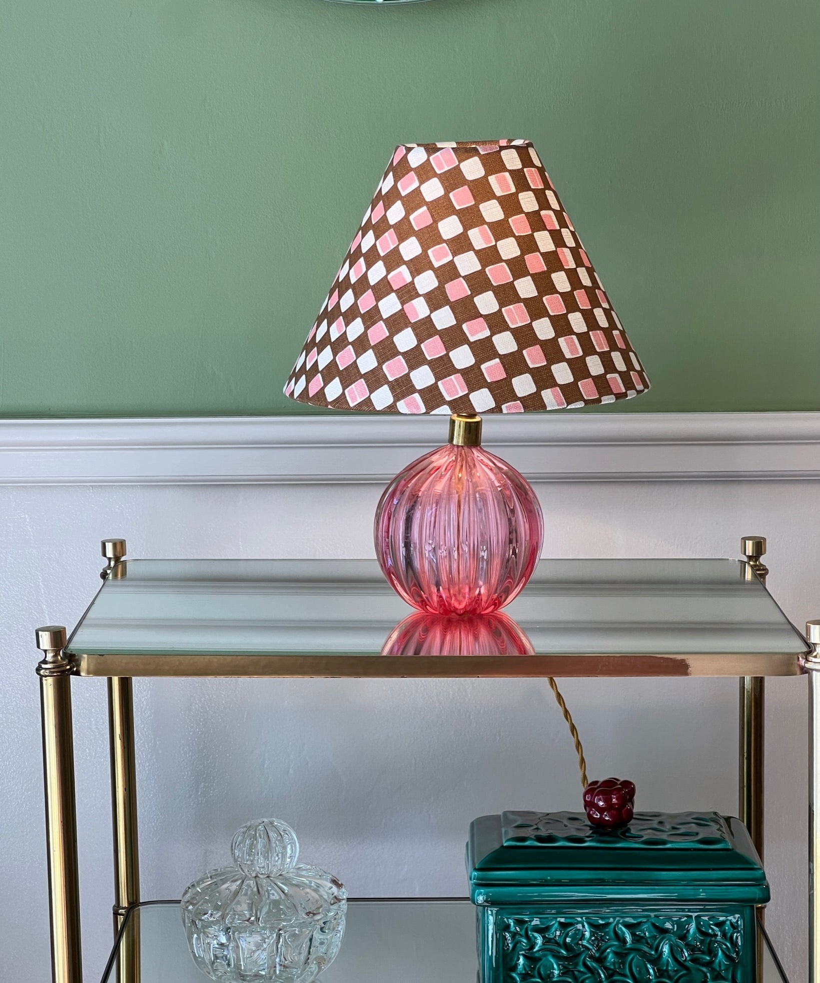 Vintage Murano table lamp (incl. lampshade)