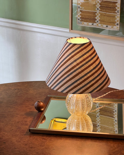 Vintage golden Murano table lamp (incl. lampshade)