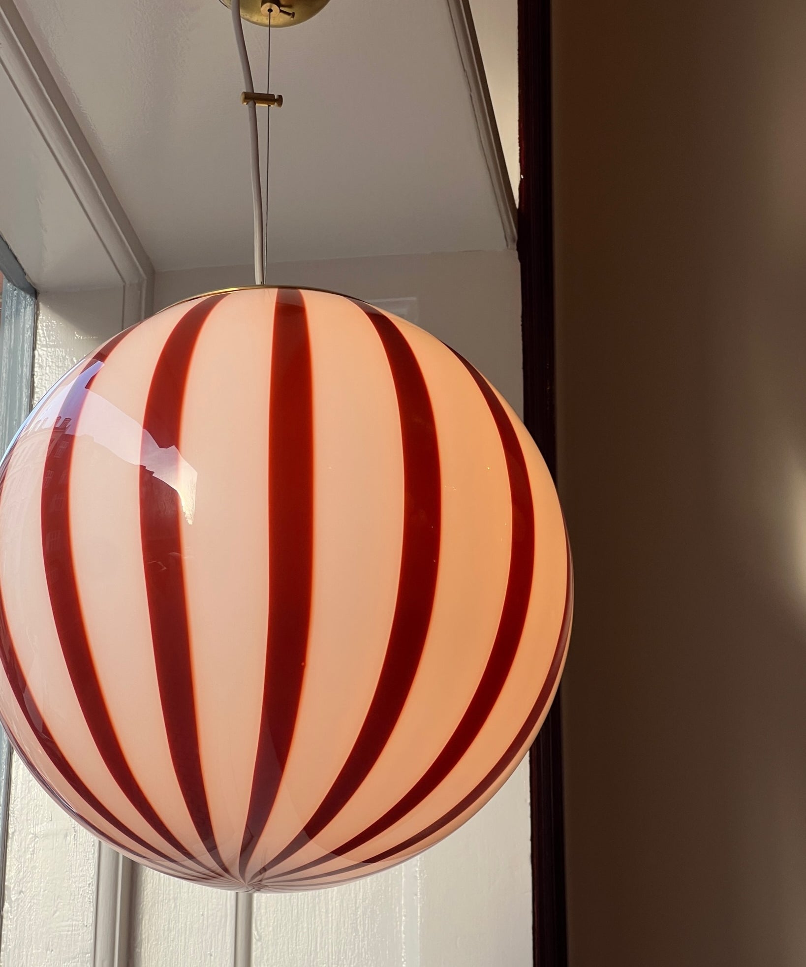 Candy ceiling lamp - Auburn vertical stripes (D40)