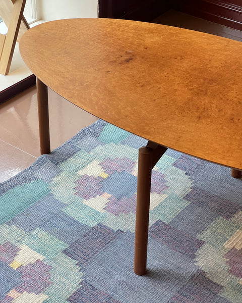 Vintage oak coffee table by Ole Wanscher