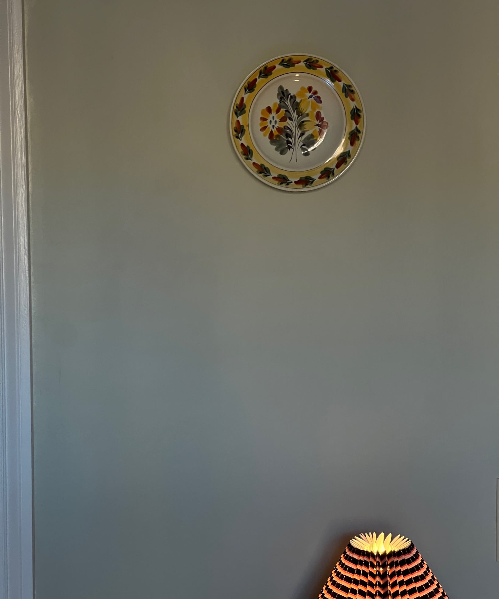 Vintage ceramic wall plate