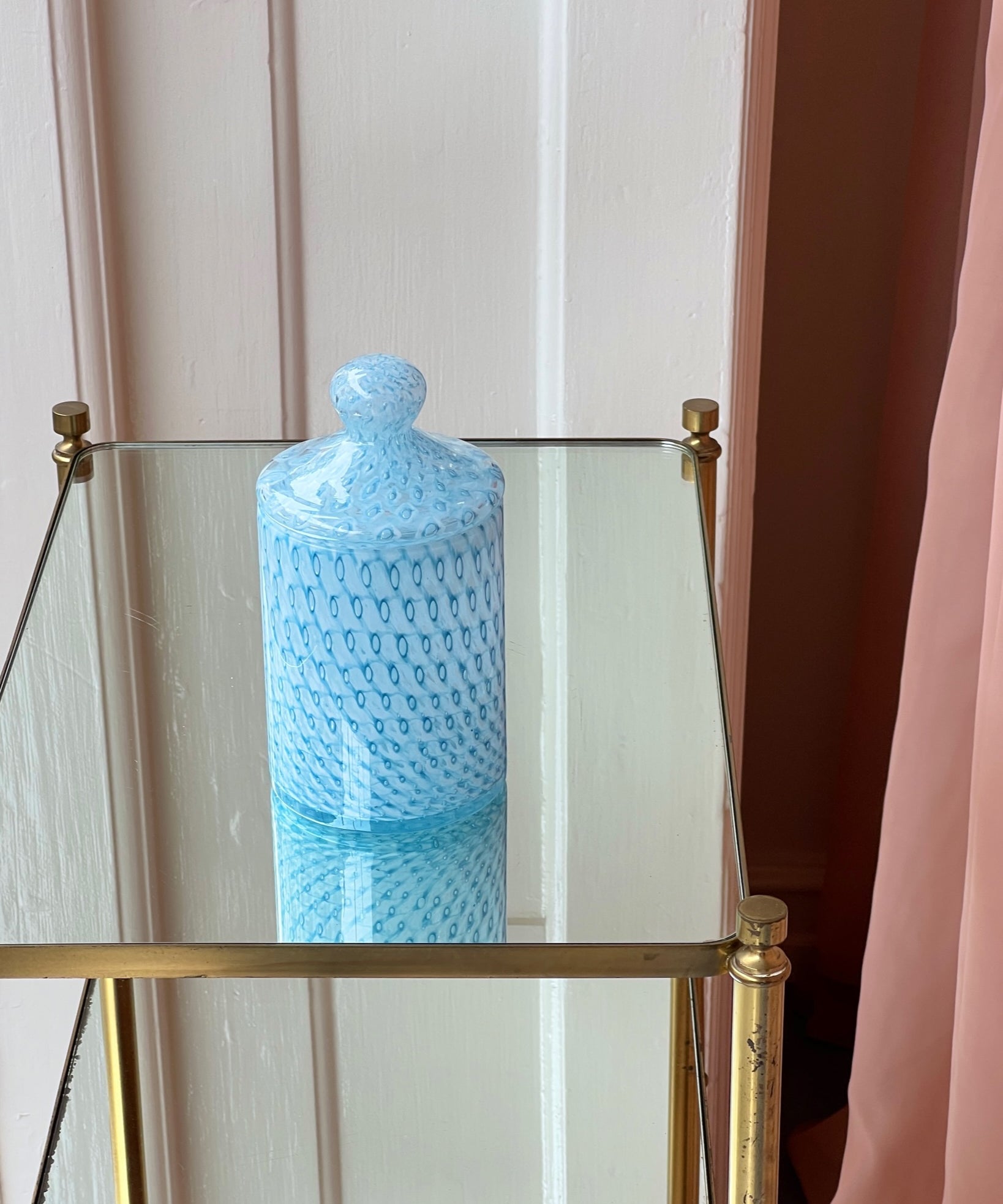 Vintage blue Murano bonbonniere