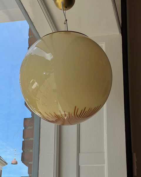 Vintage Ludovico Diaz de Santillana Murano Anemone ceiling lamp (D40)