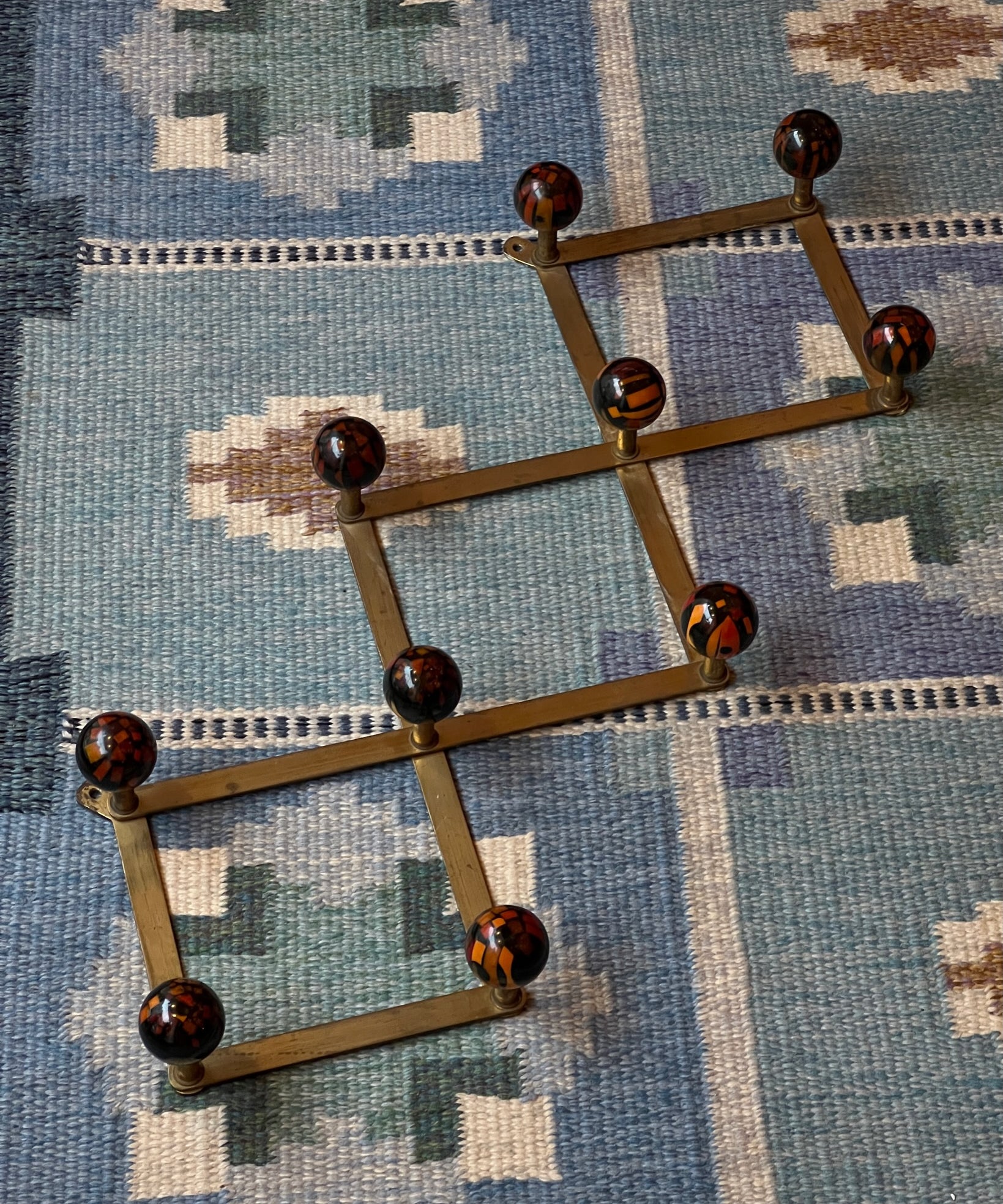 Vintage Azucena Brass Coat Hanger by Luigi Caccia Dominioni