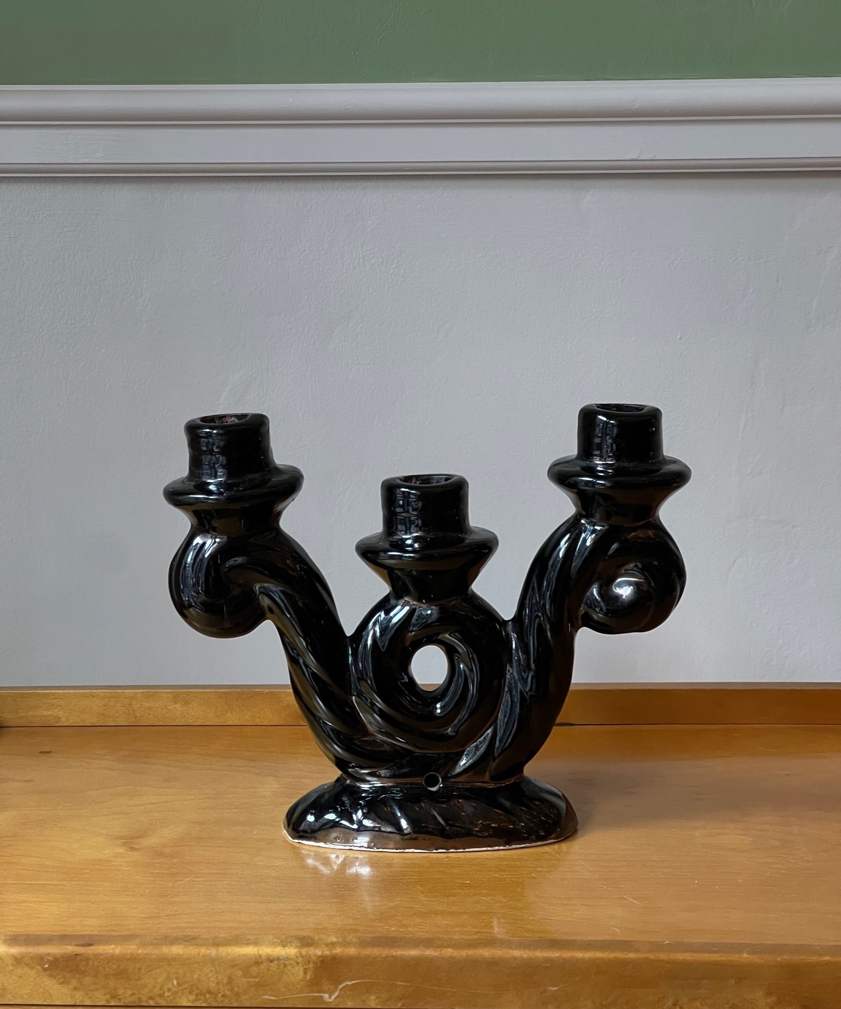 Vintage Vallauris ceramic candle holder