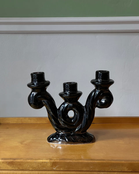 Vintage Vallauris ceramic candle holder