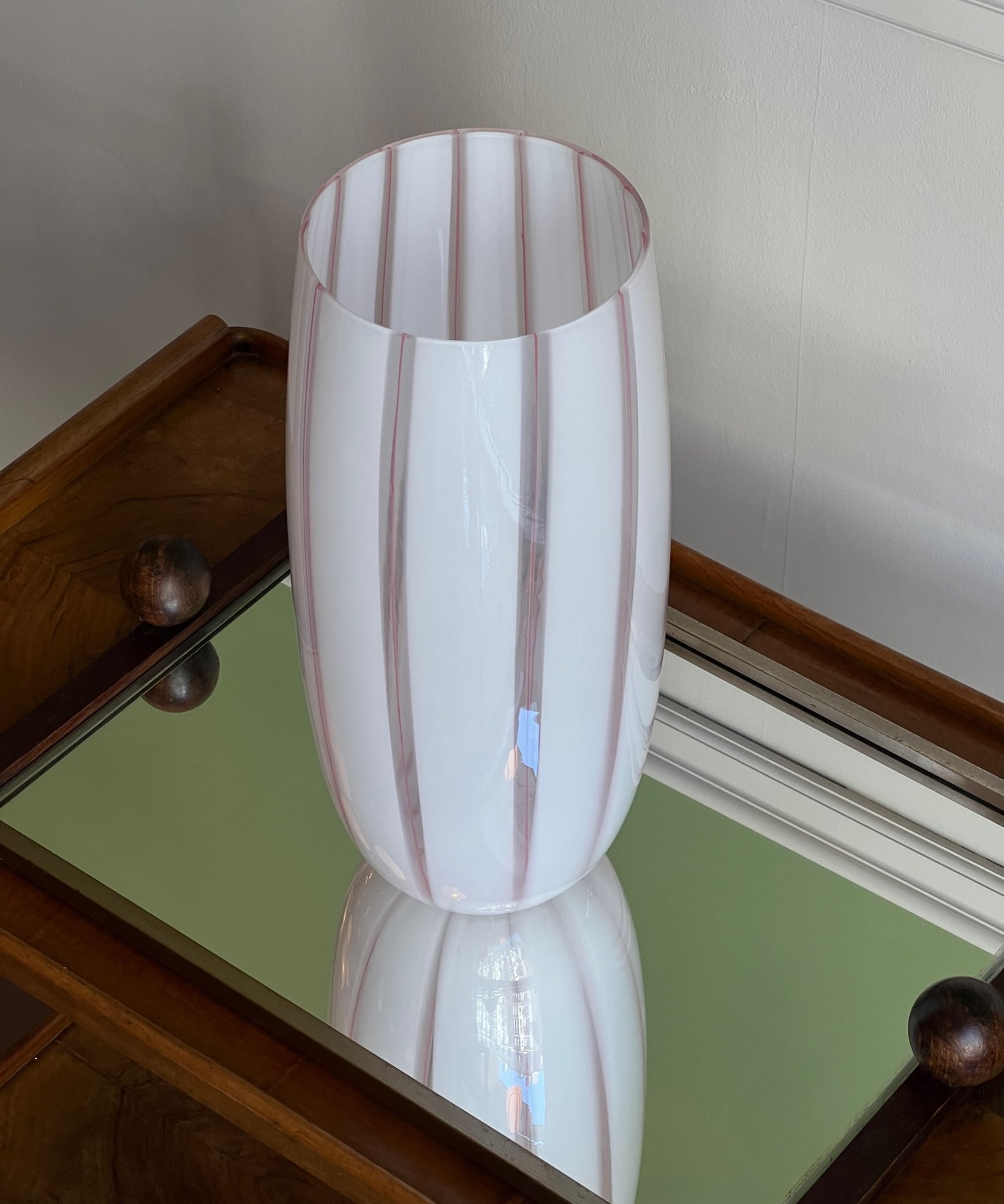 Vintage pink Murano vase