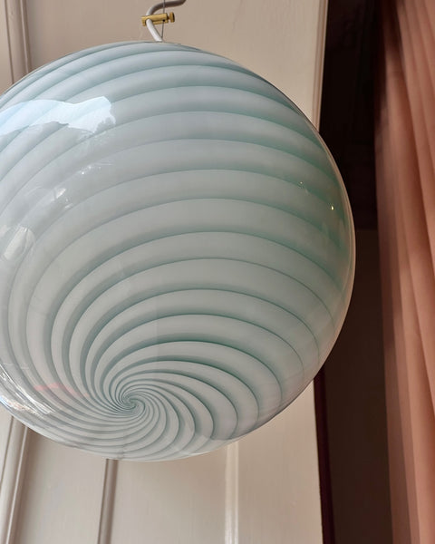 Ceiling lamp - Aqua green swirl (D30)