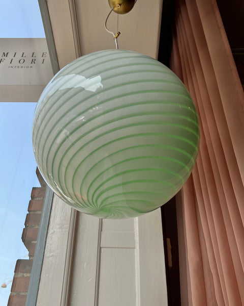 Ceiling lamp - Light green swirl (D40)