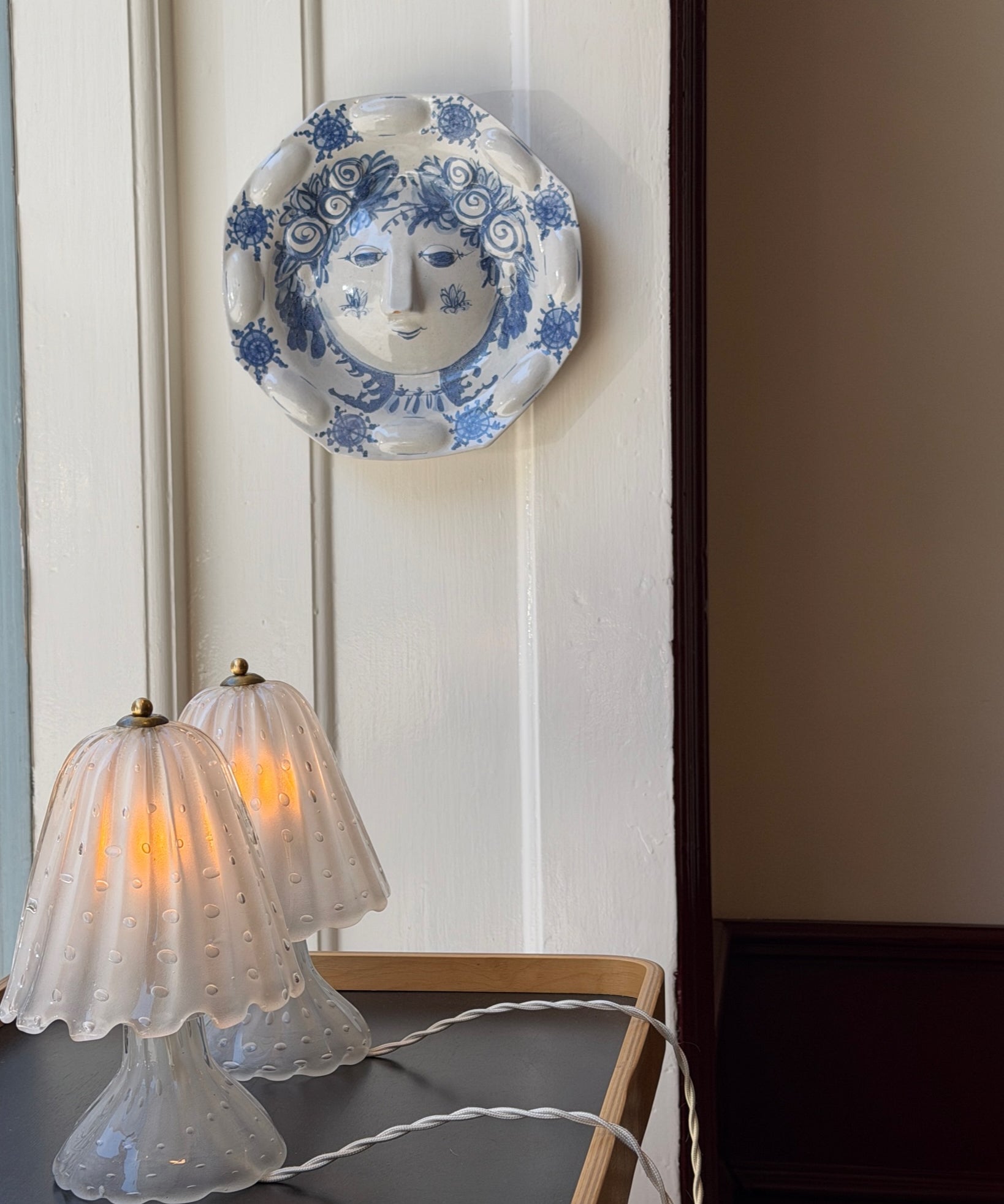 Vintage Bjørn Wiinblad ceramic wall plate