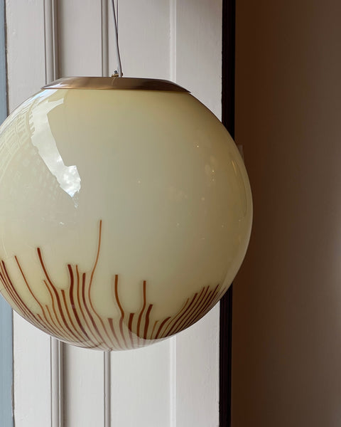 Vintage Ludovico Diaz de Santillana Murano Anemone ceiling lamp (D45)