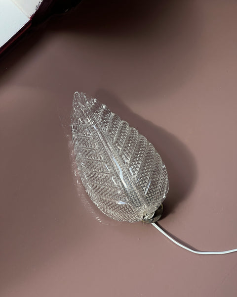 Vintage Murano leaf wall lamp