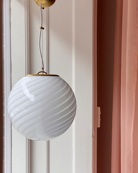 Ceiling lamp - White swirl (D30)