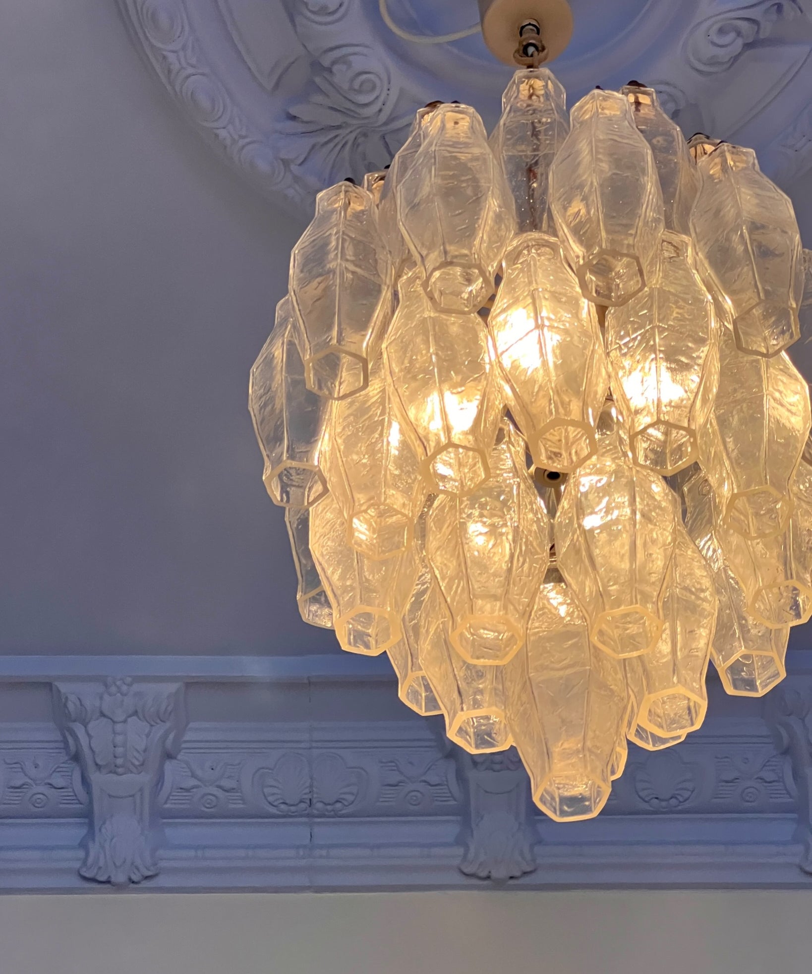 Vintage Carlo Scarpa Murano chandelier