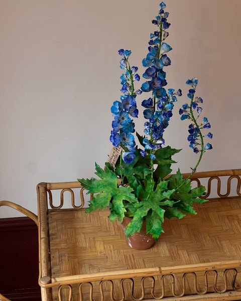 Paper flower ”Two tone blue delphinium”