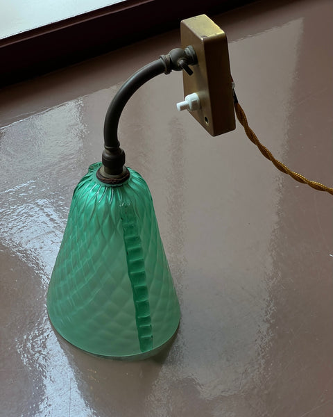 Vintage green Murano wall lamp