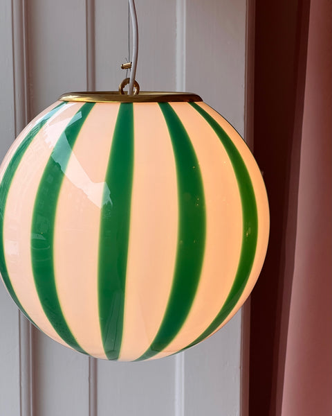 Ceiling lamp - Green vertical stripes (D30)