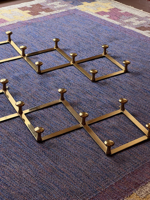 Vintage Italian brass coat rack