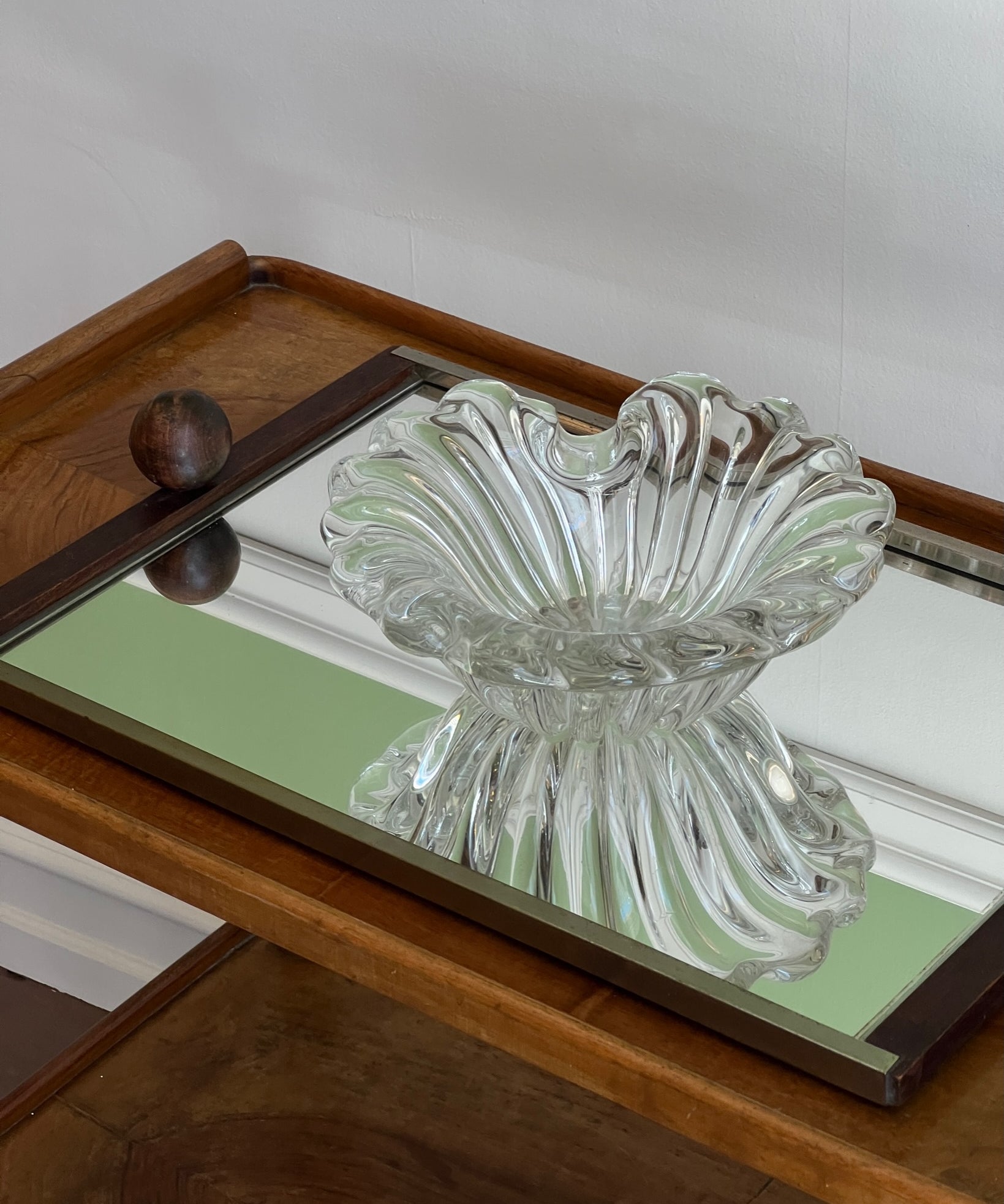 Vintage clear Murano bowl