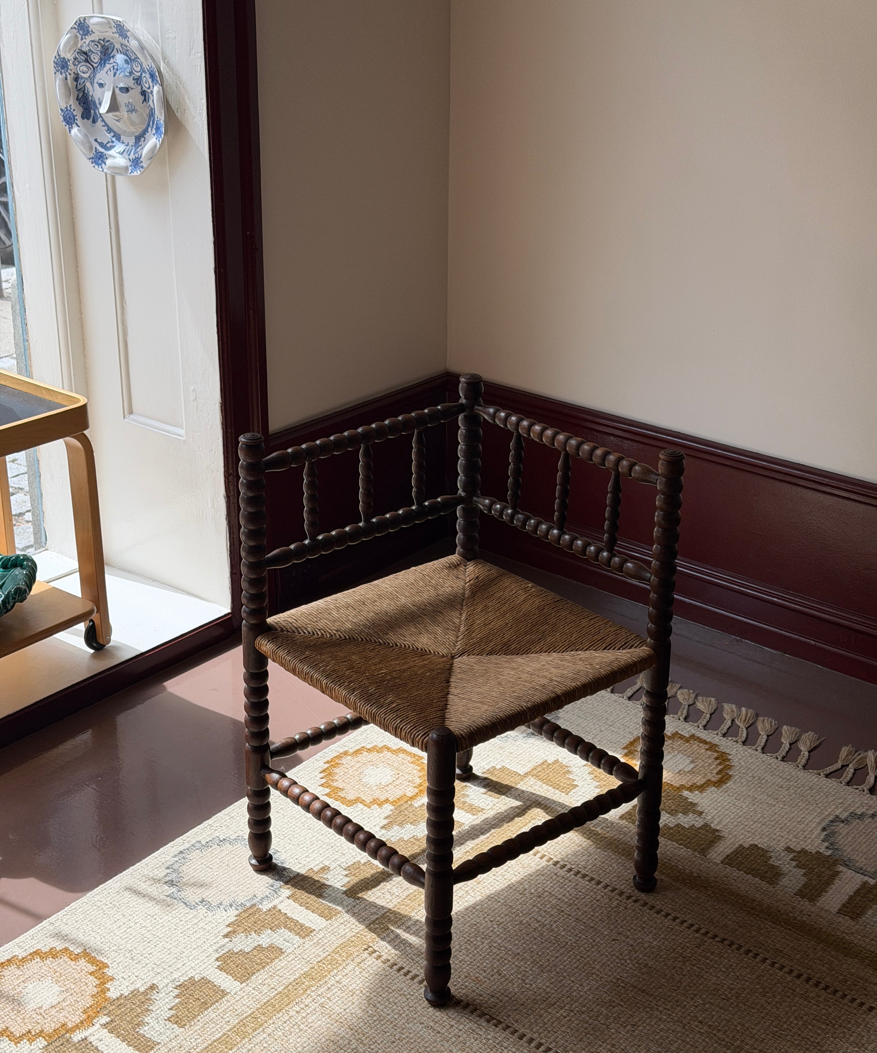 Vintage Bobbin corner chair