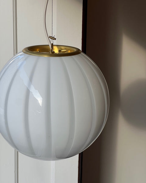 Ceiling lamp - White vertical stripes (D30)