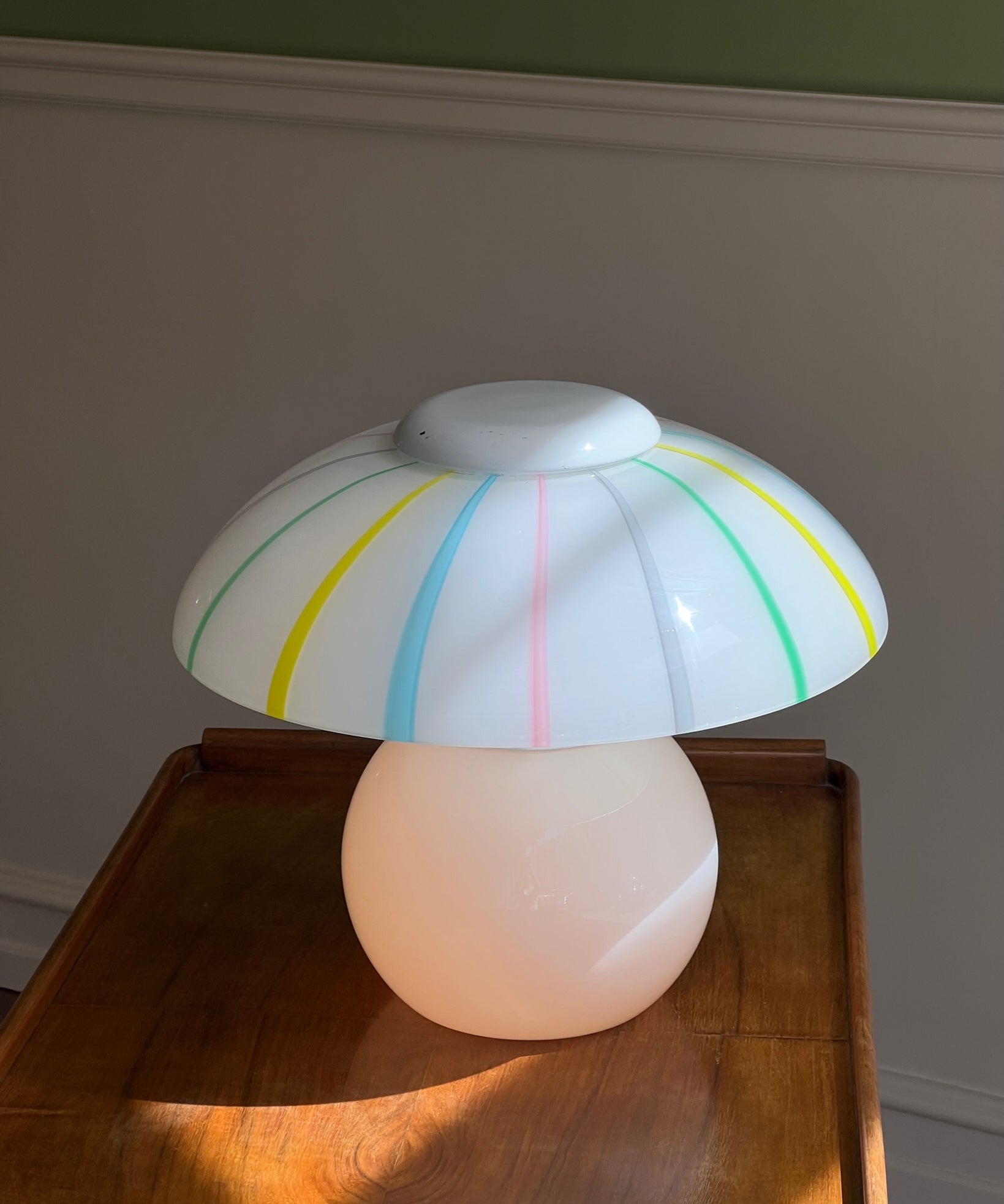 Vintage multi-colored Murano table lamp