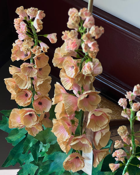 Paper flower ”Pink delphinium”