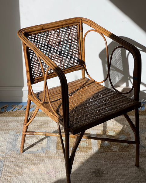 Vintage italian rattan Chair (2 available)