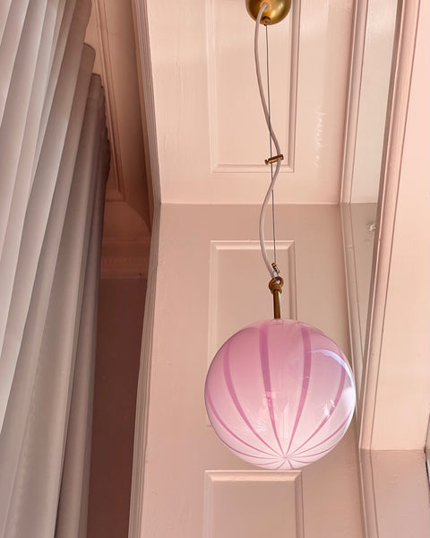 Ceiling lamp - Light pink vertical stripes (D20)